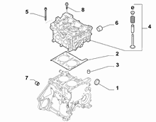 10101-020 CYLINDER HEAD AND GASKETS