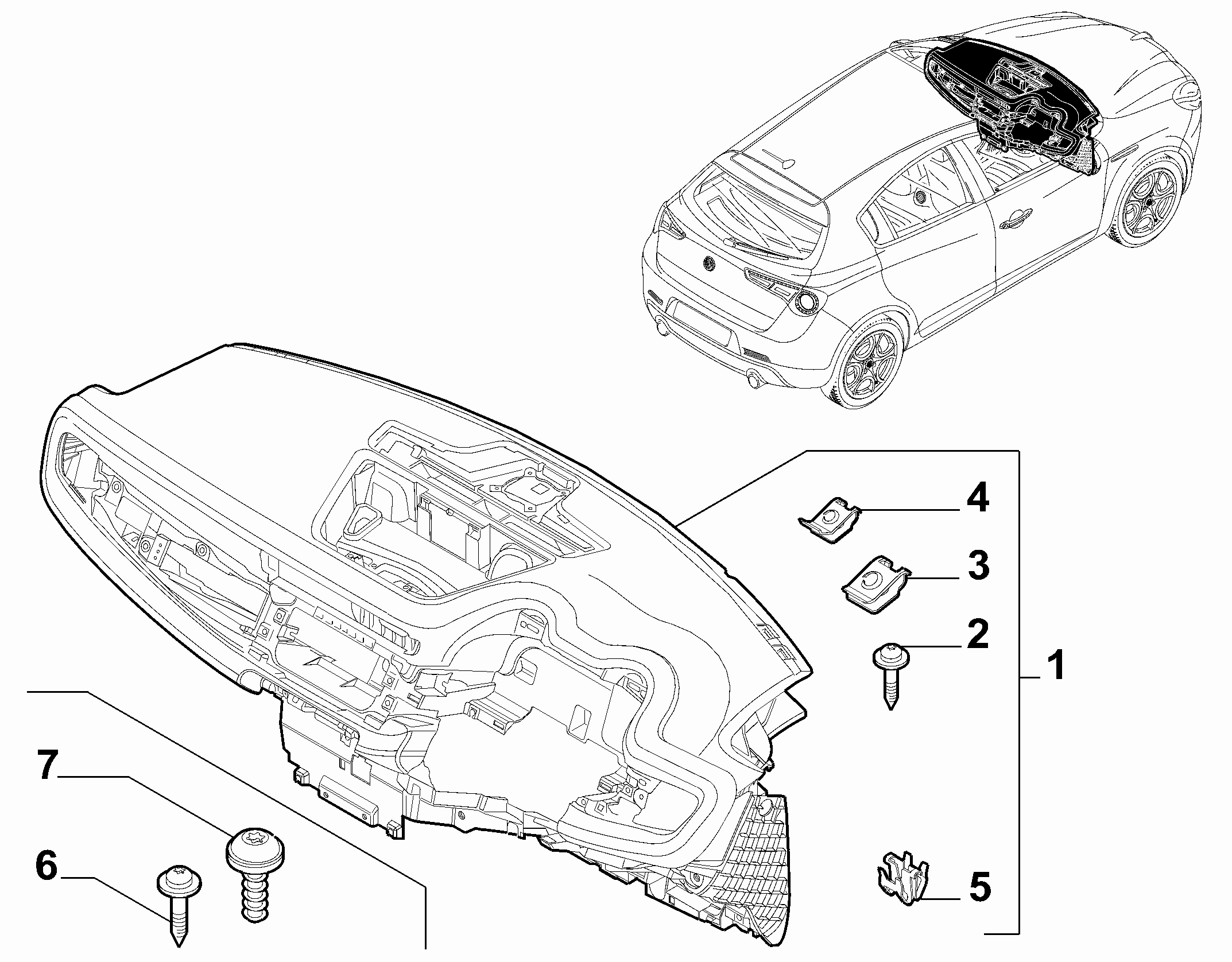 70502-010 DASHBOARD INSTRUMENT HOLDER