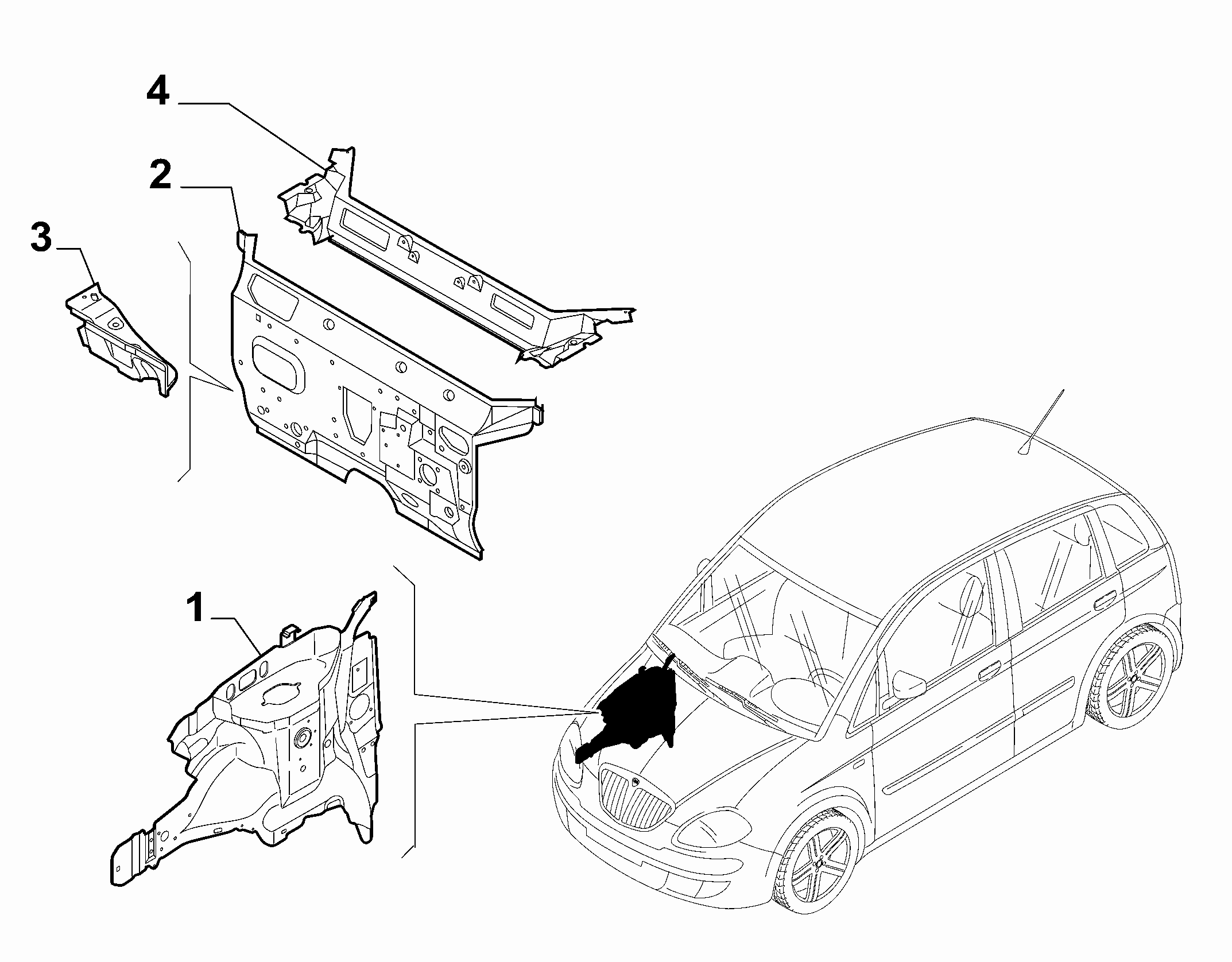 70002-040 INSTRUMENT PANEL WALL 