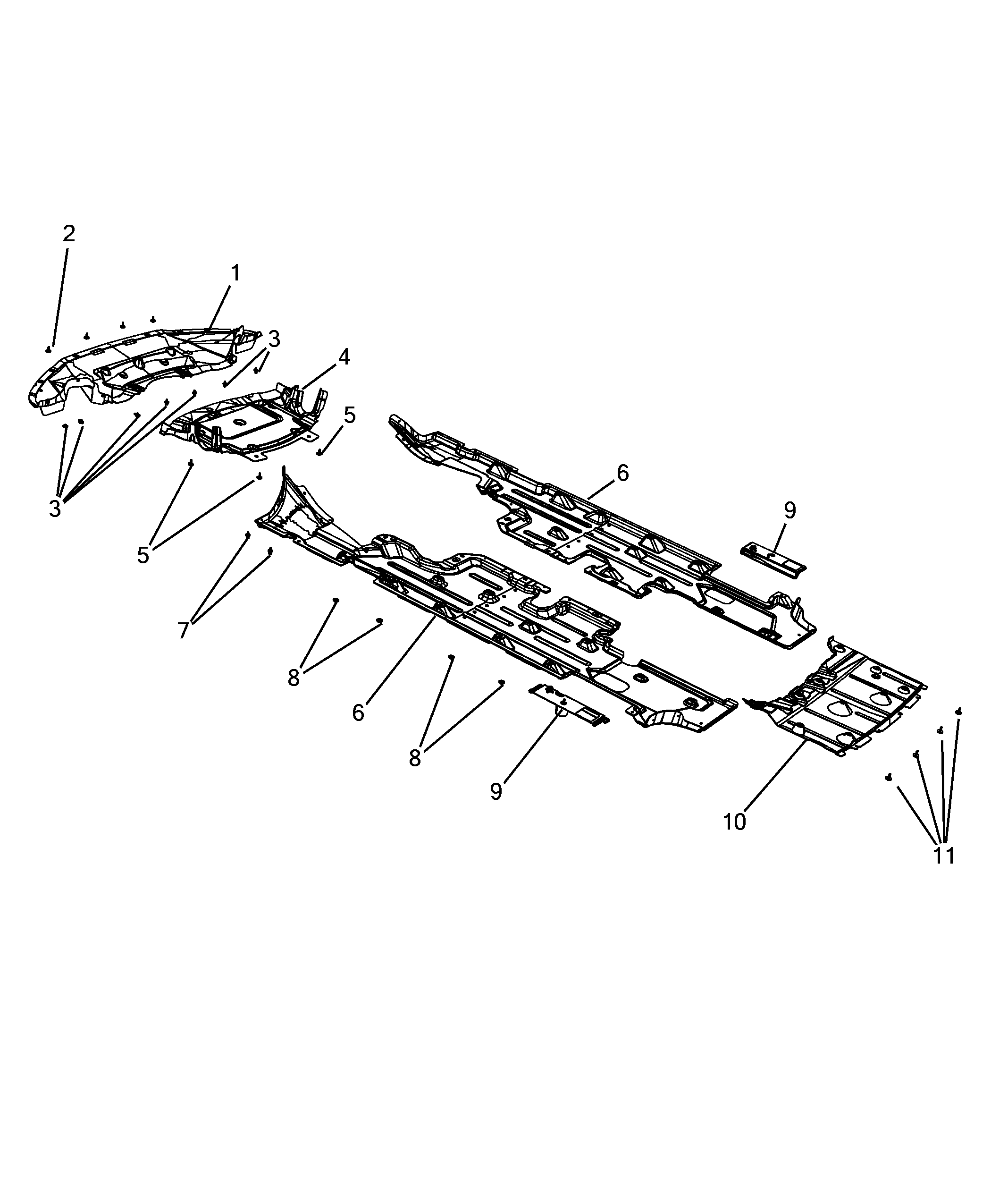 70006-010 CENTRAL FLOOR PANEL