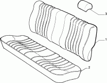 70615/00 REAR SEAT LINING