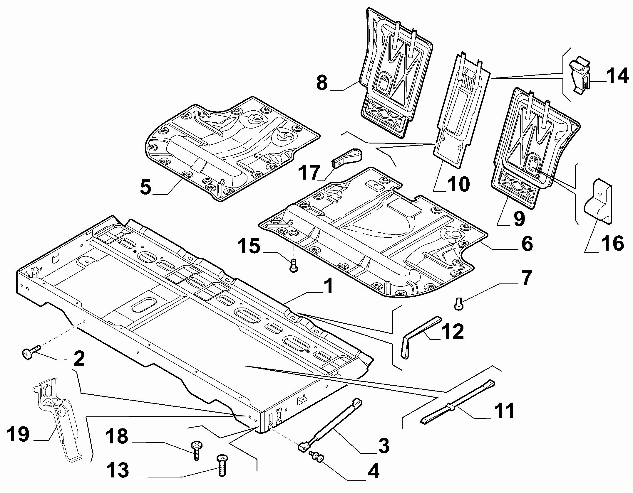 70613/00 REAR SEAT