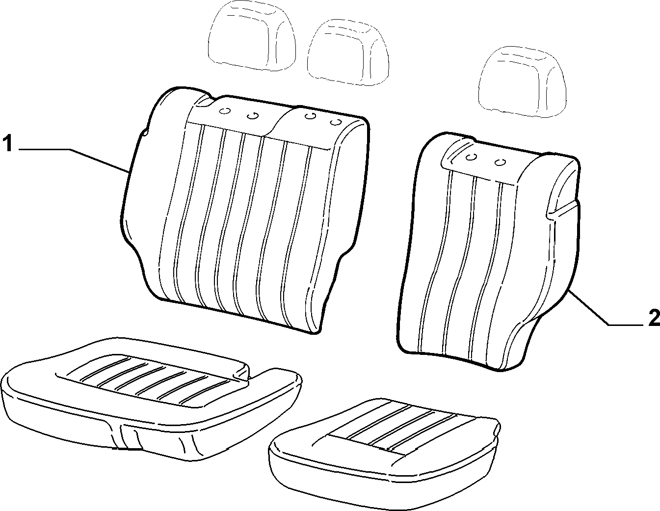 70615/02 REAR SEAT LINING