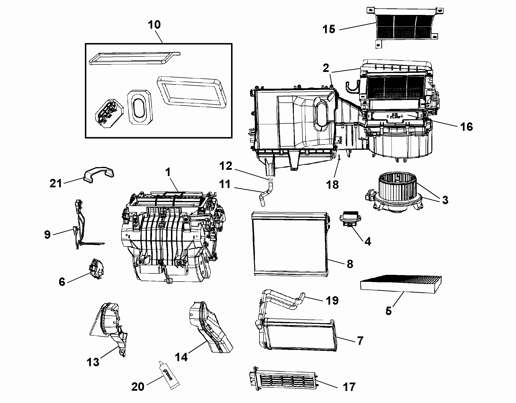 50101-010 HEATER/AIR CON