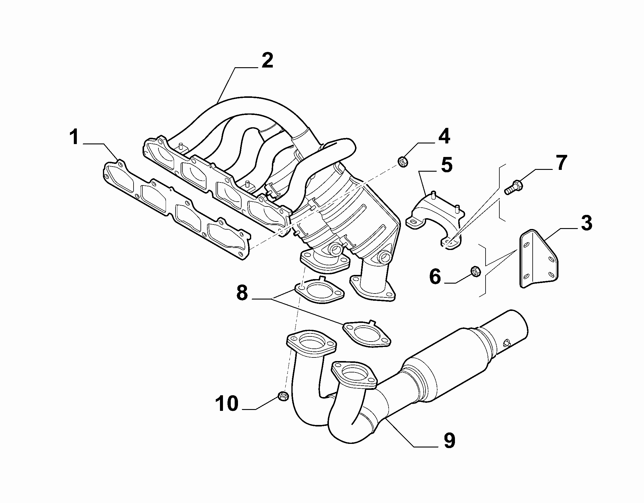 10258-010 FRONT PIPING