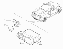 55501-060 CENTRALISED REAR PARKING SENSOR