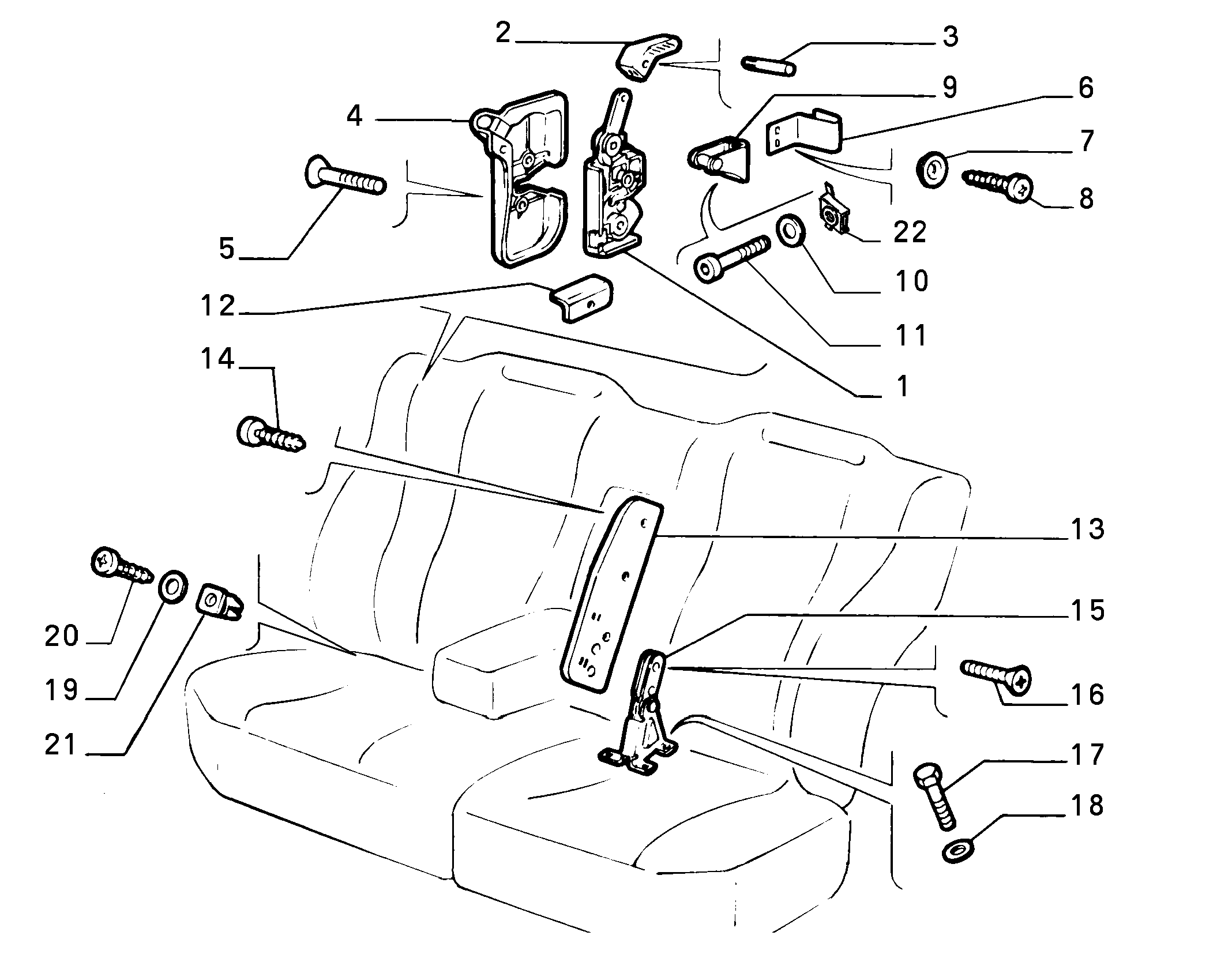 70613/03 REAR SEAT
