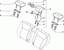 70613/00 REAR SEAT