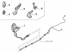 10201-030 ENGINE WELL FUEL PIPES