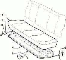 70613/00 REAR SEAT