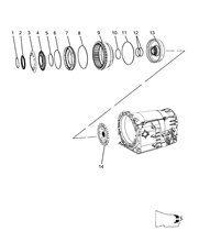 21201-080 AUTOMATIC TRANSMISSION INNER CLUTCH UNIT