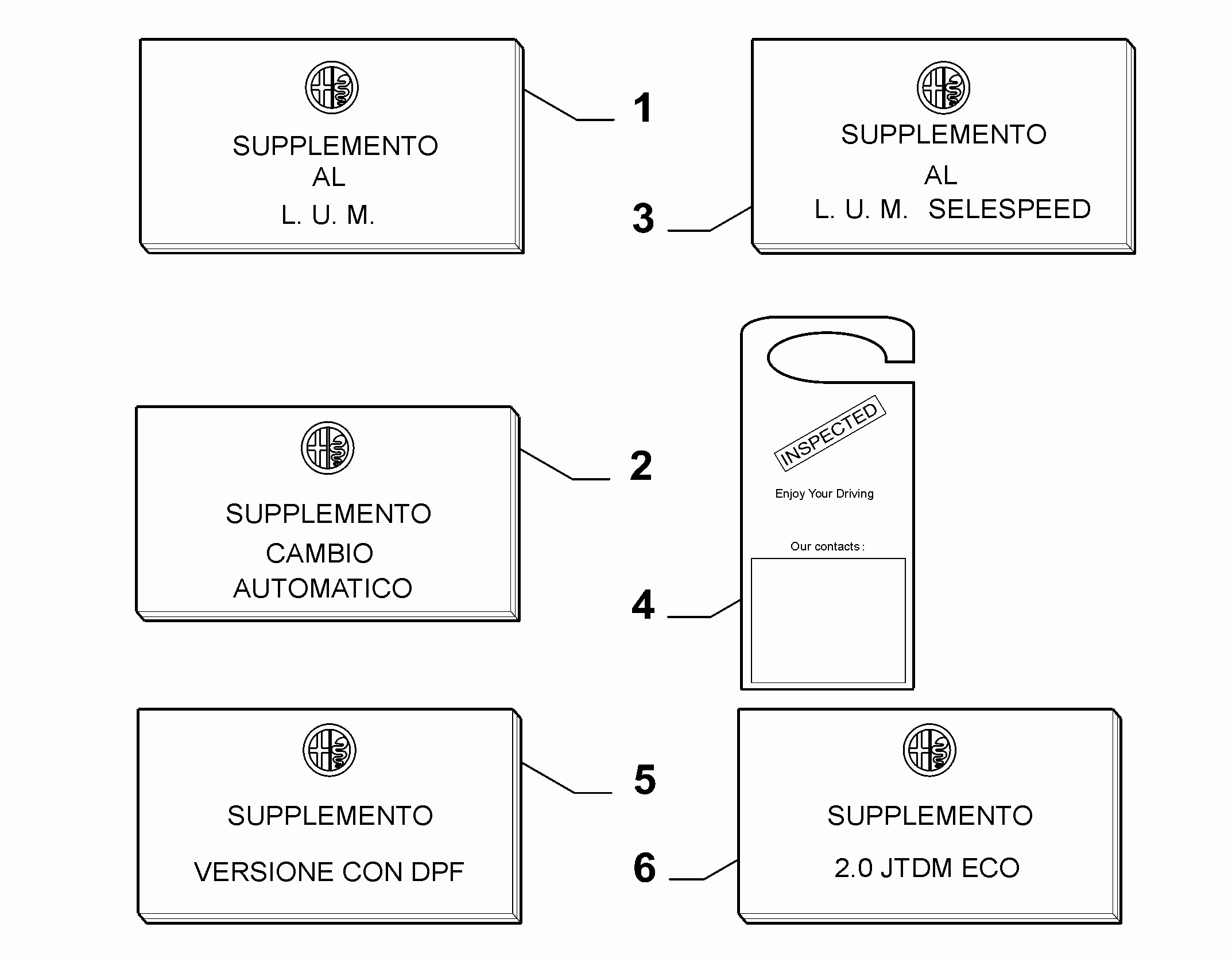 70743-020 OWNER'S MANUAL SUPPLEMENTS
