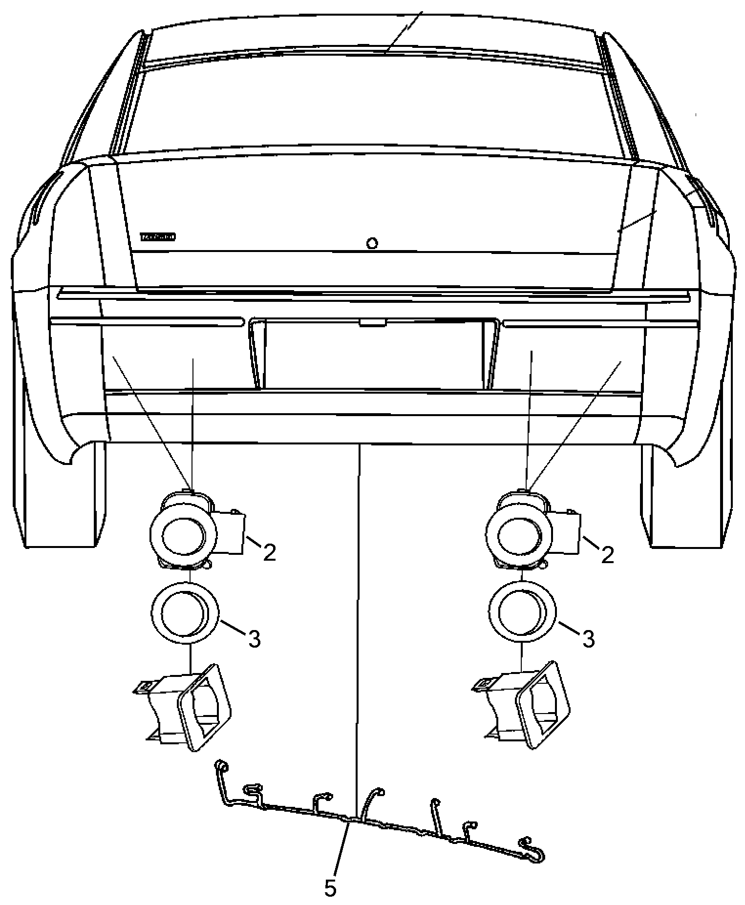 55501-060 CENTRALISED REAR PARKING SENSOR