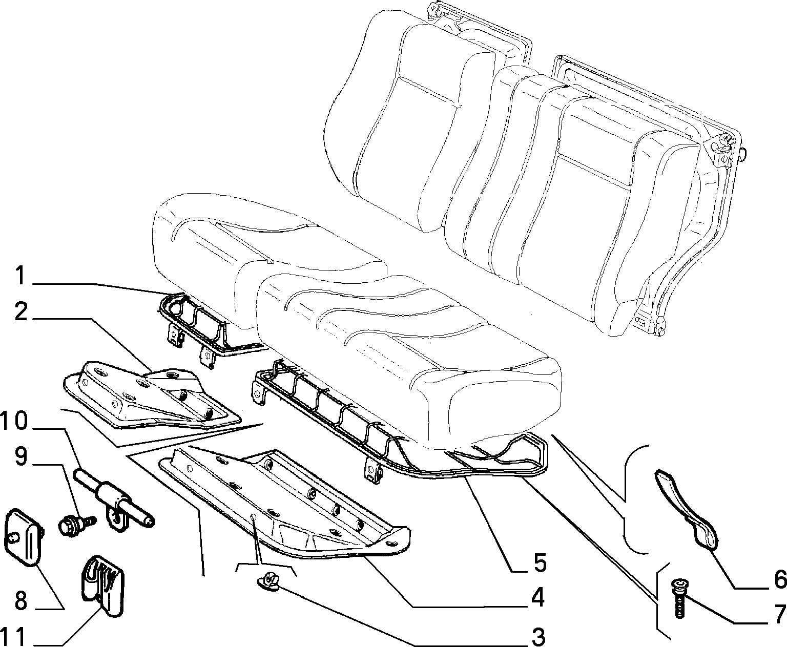 70613/03 REAR SEAT