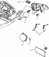 55401-010 FRONT HEADLIGHT
