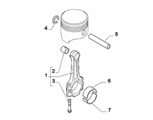 10105-010 COUPLING RODS AND HALF BEARINGS