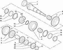 21215-030 SECONDARY SHAFT AND GEAR LEAD