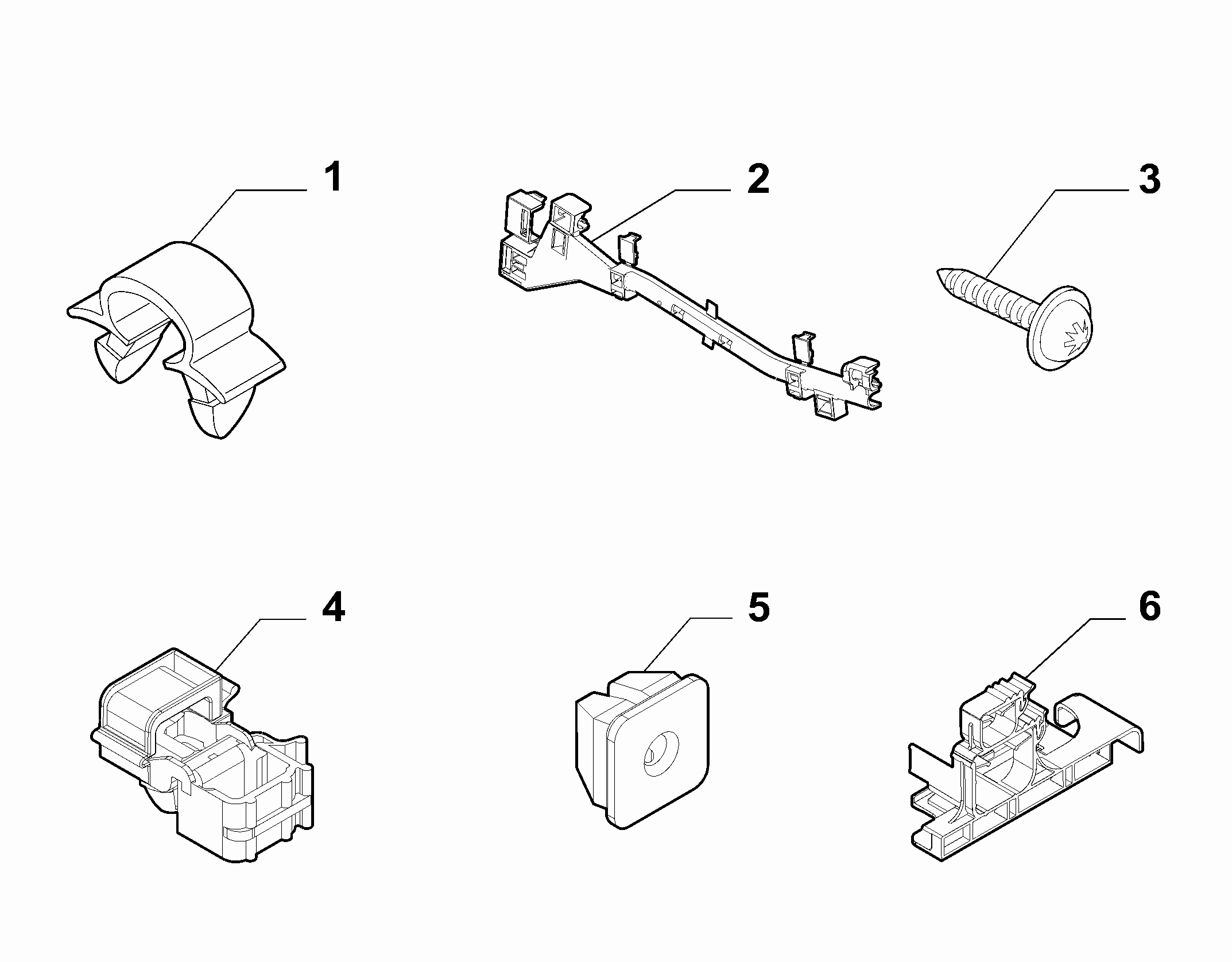 55527-030 PASSENGER COMPARTMENT AND REAR CABLE SET FASTENERS