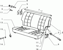 70613/00 REAR SEAT 
