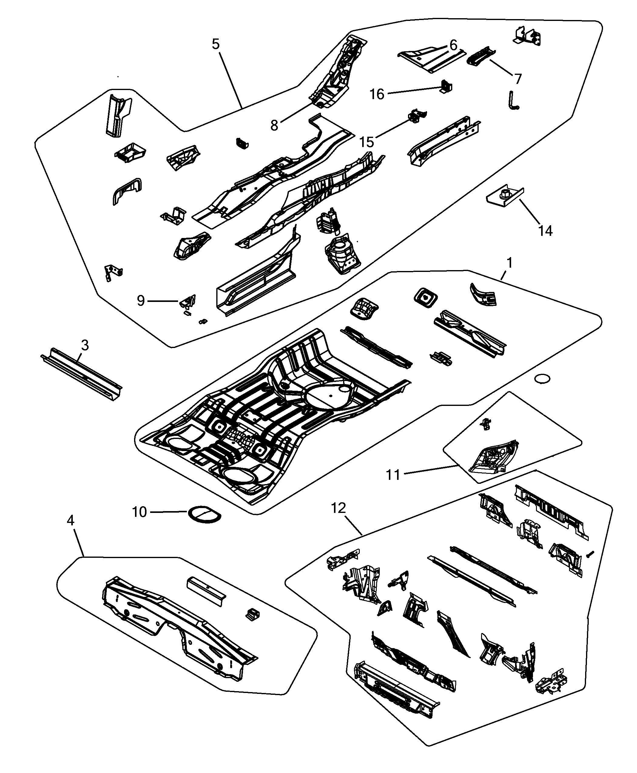 70006-020 REAR FLOOR PANEL