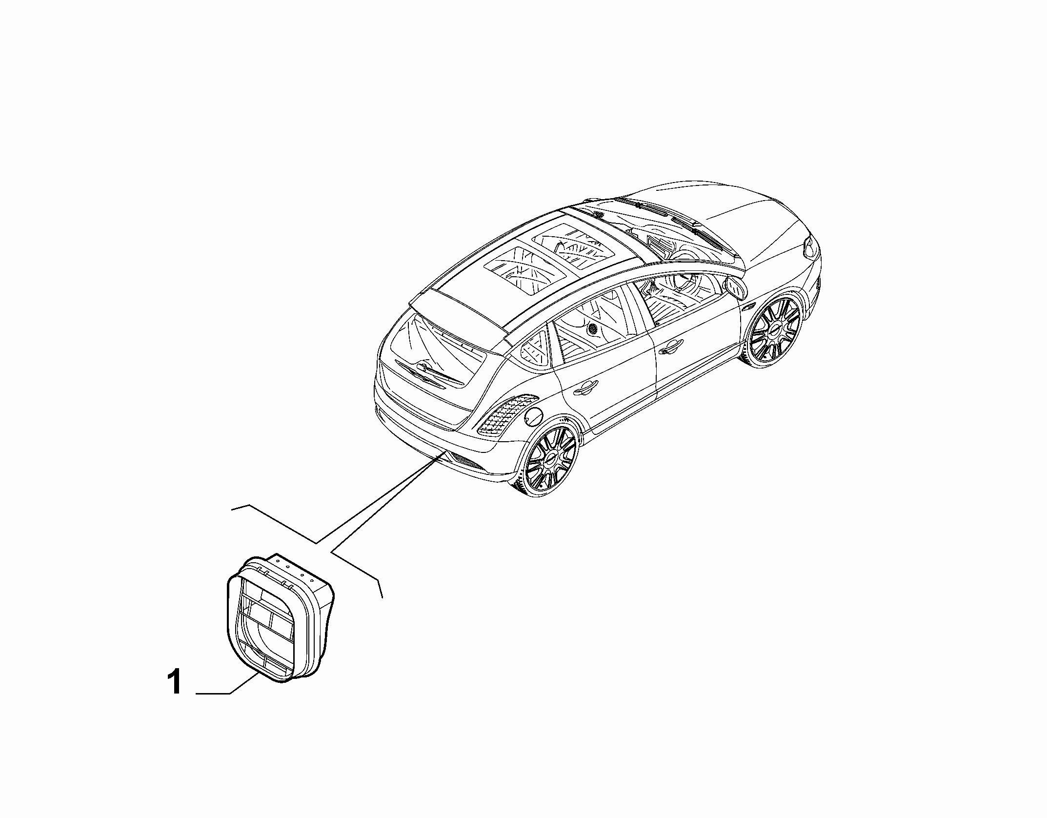 70717-040 TRUNK AIR OUTLET