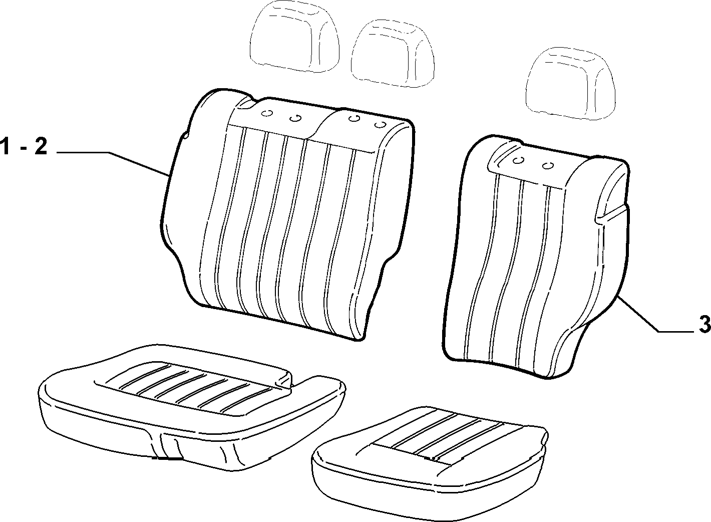 70615/02 REAR SEAT LINING