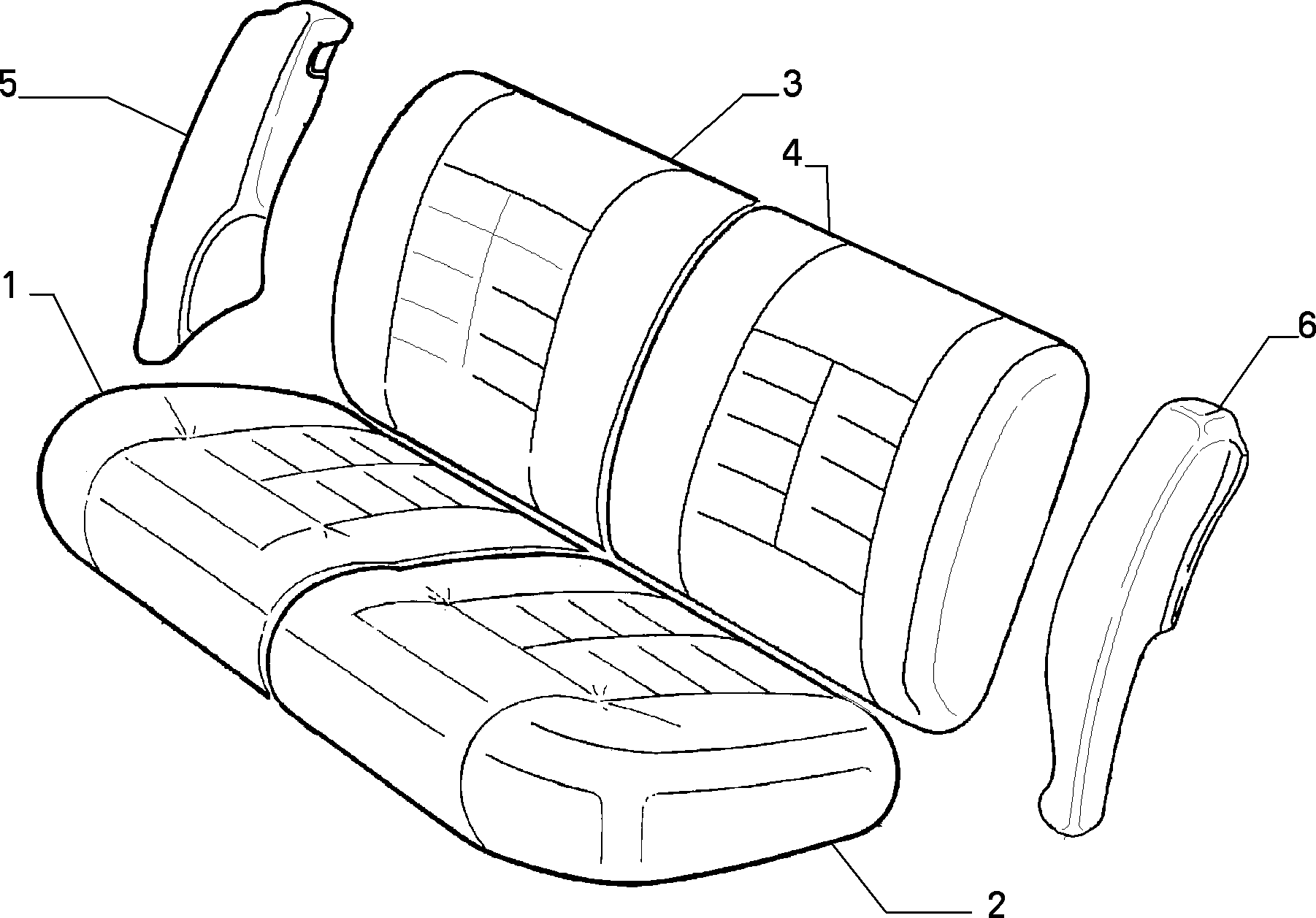 70615/03 REAR SEAT LINING