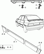 70712/00 НАРУЖНЫЕ НАКЛАДКИ И УПЛОТНИТЕЛИ