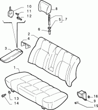 70613/00 REAR SEAT 