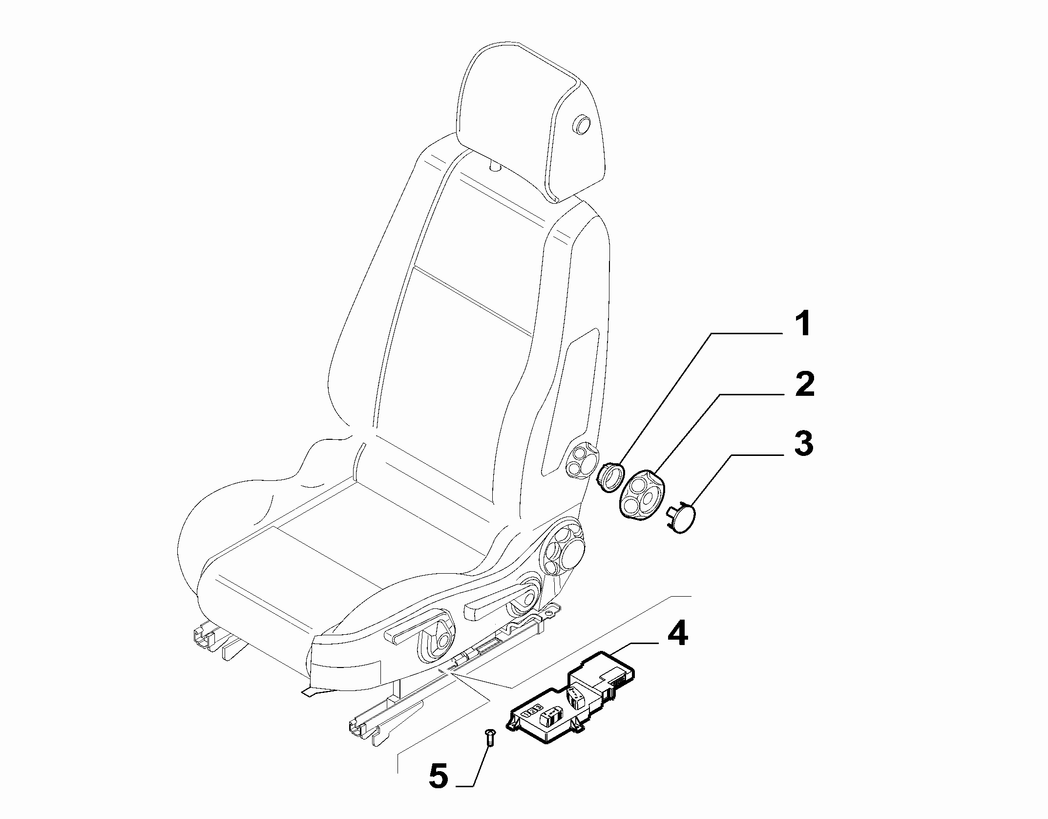 70601-030 FRONT SEAT ADJUSTMENT DEVICES