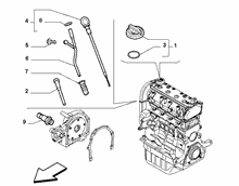 10301-060 DIP STICK, CAP, TRANSMITTER AND PRESSURE ROD
