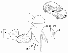 70740-020 WING MIRRORS