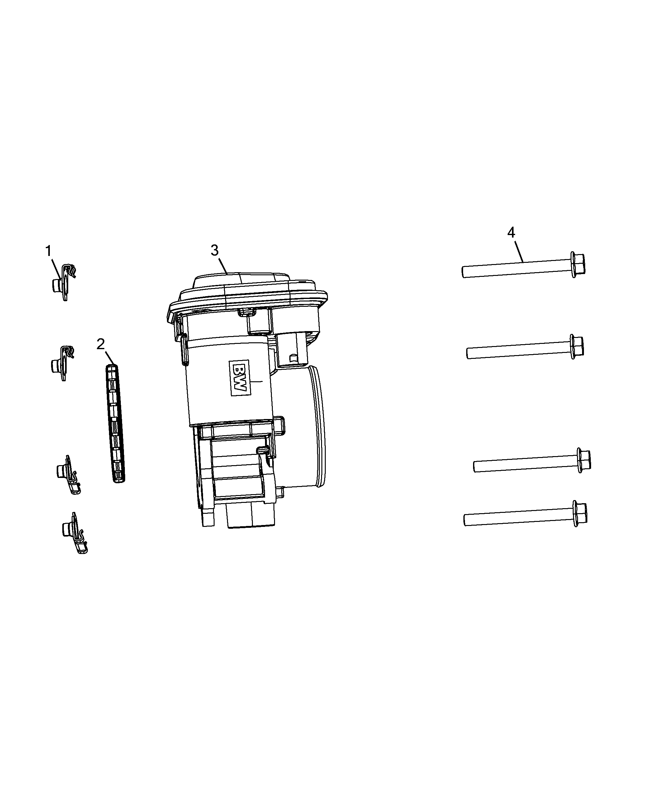 10255-010 INTAKE MANIFOLD AND BUTTERFLY CLIPS