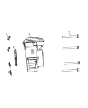 10255-010 INTAKE MANIFOLD AND BUTTERFLY CLIPS