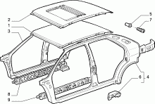 70019/00 КУЗОВ, ОБЛИЦОВКИ (ЦЕНТРАЛЬНАЯ ЧАСТЬ)
