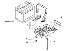 55300-030 BATTERY SUPPORT