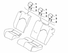 70613-050 REAR SEAT HEAD REST