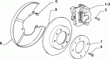 33125/00 ТОРМОЗА ЗАДНИХ КОЛЕС 