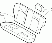 70615/03 REAR SEAT LINING