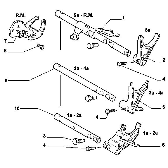 21219-020 GEAR FORKS STAMP