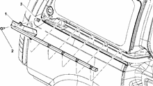 70712-060 DOOR AREA AND OUTER SIDE MOULDINGS (PILLARS EXCLUDED)
