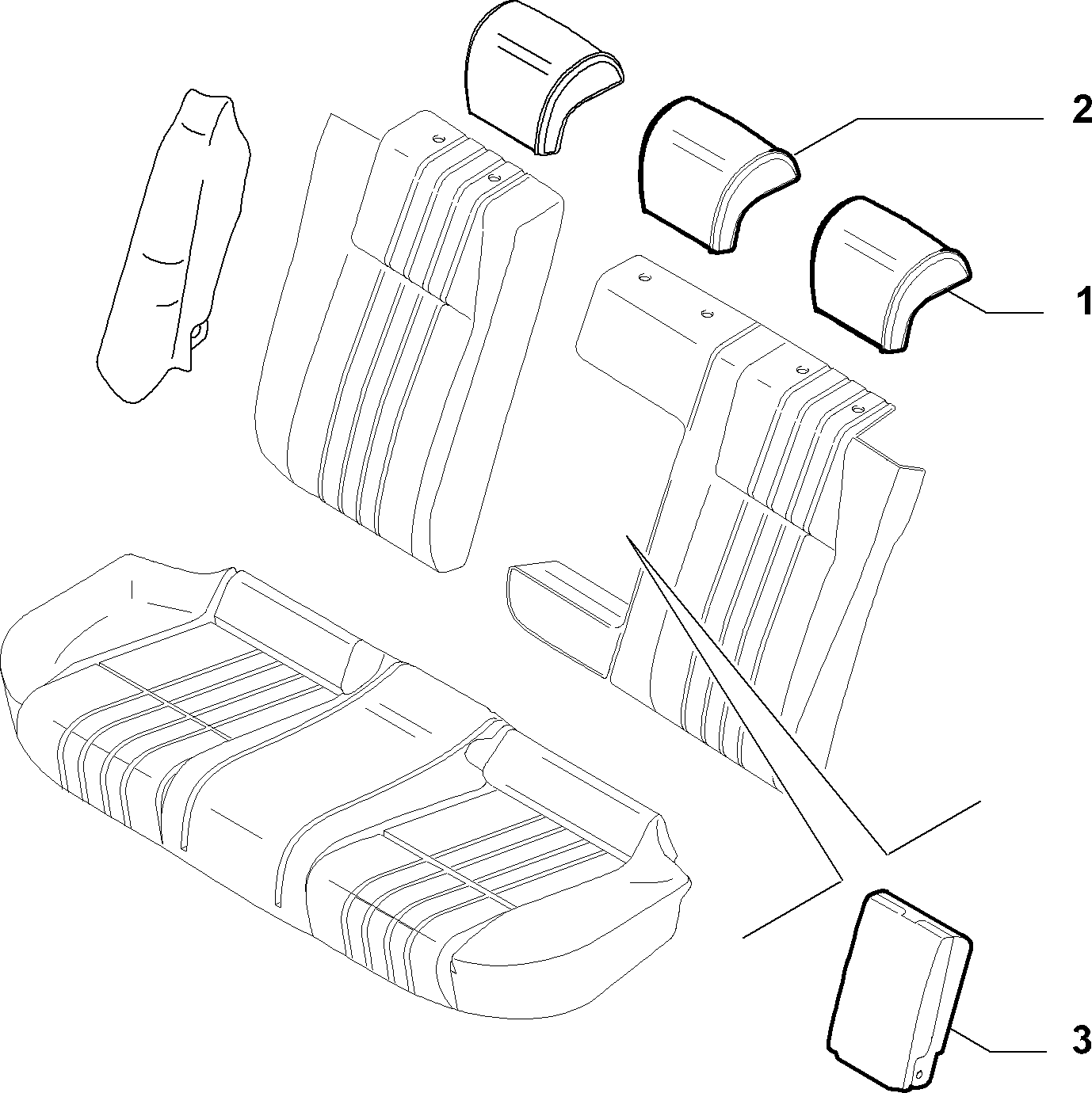 70615/01 REAR SEAT LINING