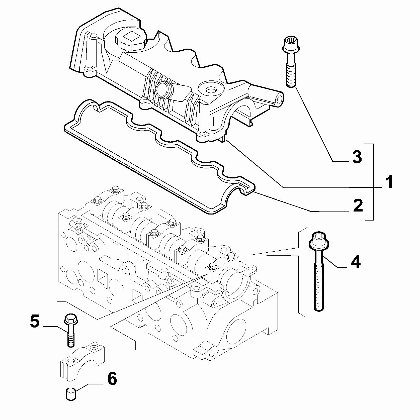 10101-020 CYLINDER HEAD AND GASKETS