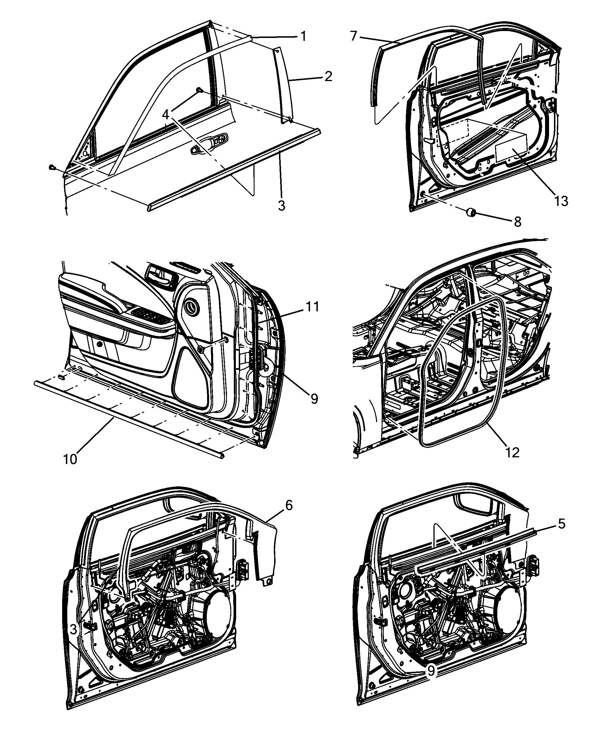 70129-080 FRONT DOOR RING GASKET
