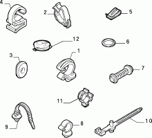 55527/00 КРЕПЛЕНИЯ КАБЕЛЬНОГО УЗЛА 