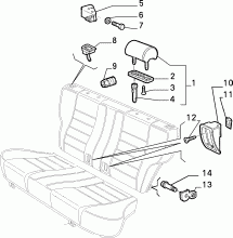 70613/00 REAR SEAT 