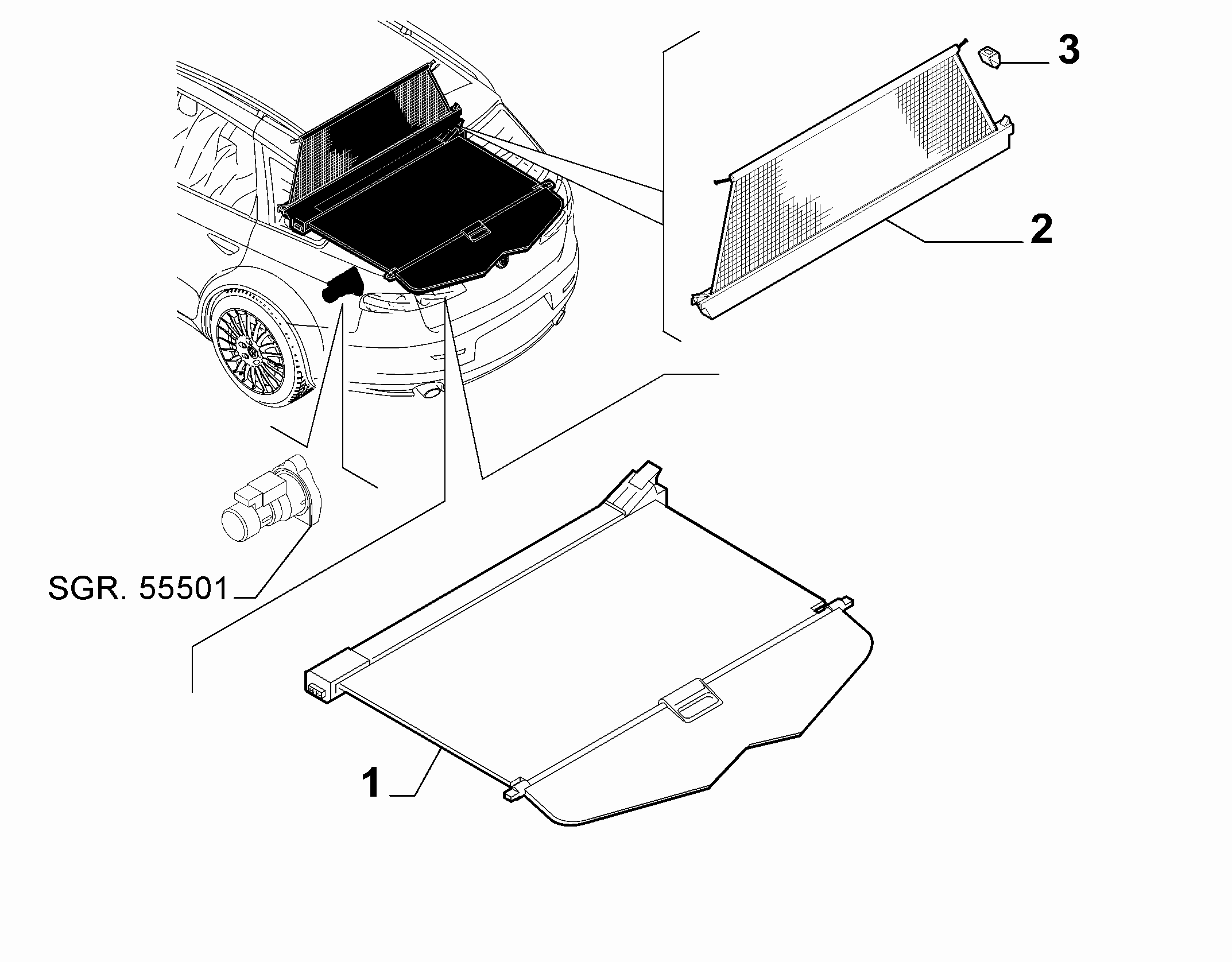 70523-070 PARCEL SHELF