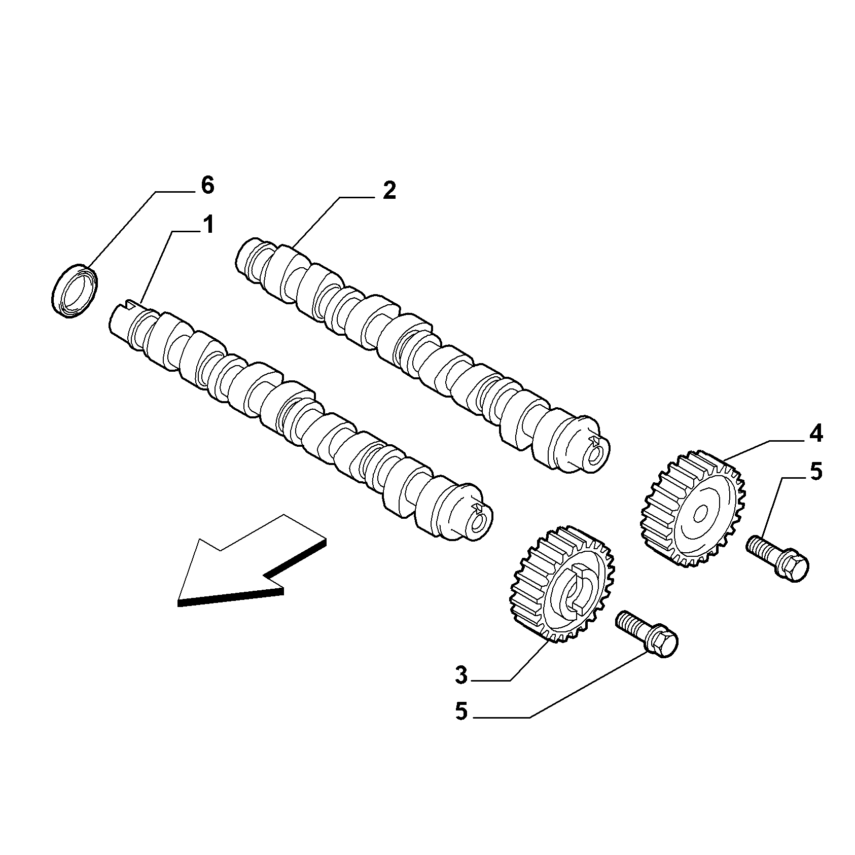10107-010 CRANKSHAFT AND GEAR TIMING SYSTEM