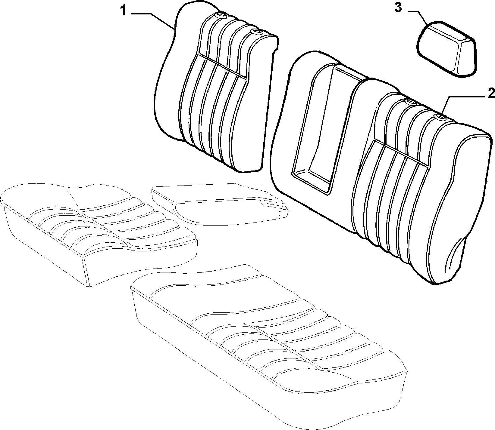 70615/01 REAR SEAT LINING