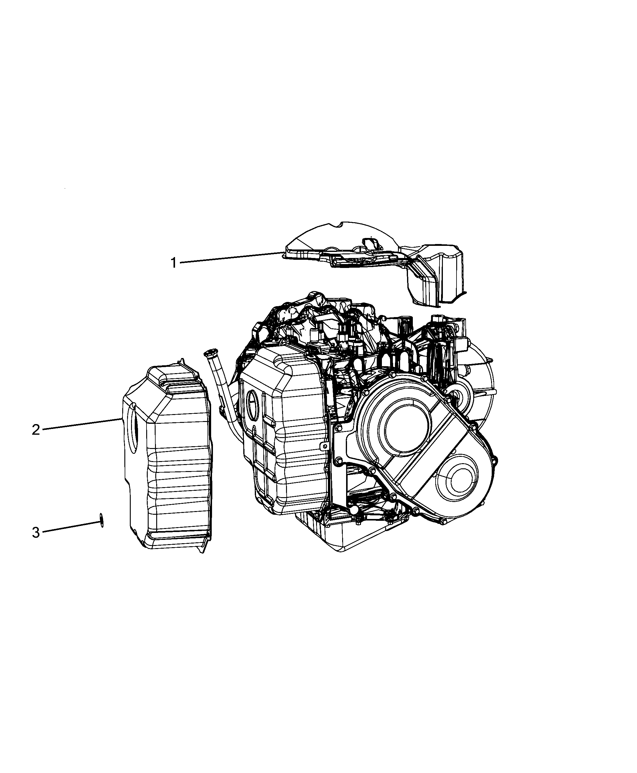 21201-030 AUTOMATIC TRANSMISSION CASE AND COVERS